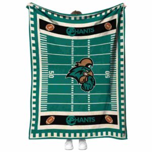 coastal carolina chanticleers football field green blanket best selling