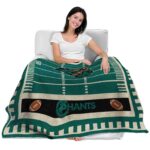 coastal carolina chanticleers football field green blanket latest model