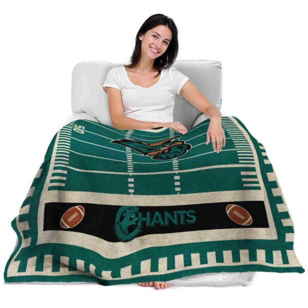 coastal carolina chanticleers football field green blanket latest model