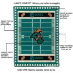 coastal carolina chanticleers football field green blanket new arrival
