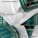 coastal carolina chanticleers football field green blanket premium grade