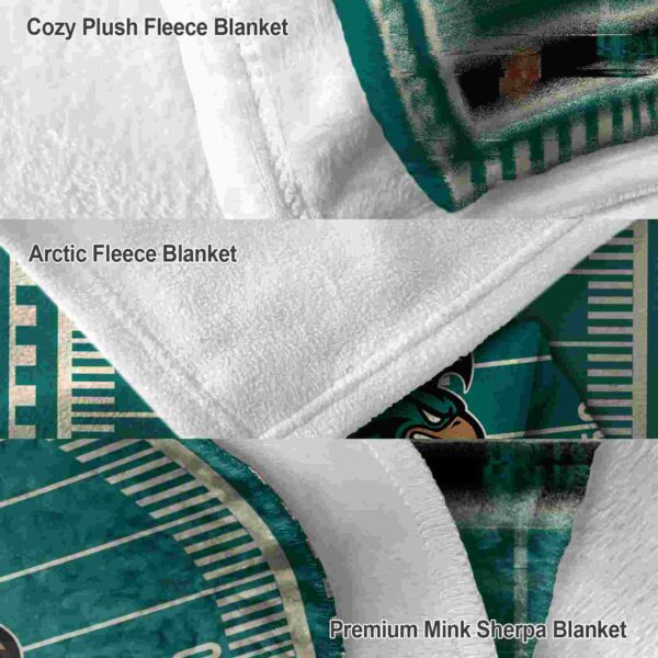 coastal carolina chanticleers football field green blanket premium grade