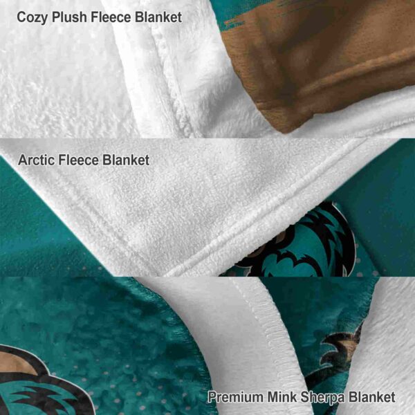 coastal carolina chanticleers gradient dots green blanket premium grade