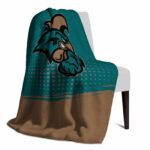 coastal carolina chanticleers gradient dots green blanket top rated