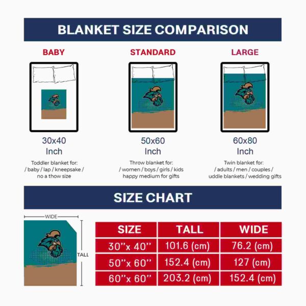 coastal carolina chanticleers gradient dots green blanket trendy