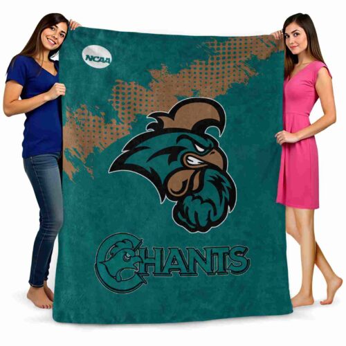 coastal carolina chanticleers grunge texture green blanket fashion forward