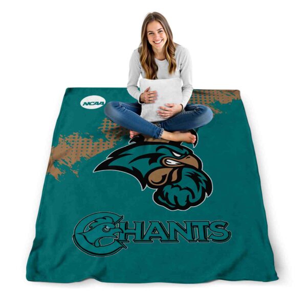 coastal carolina chanticleers grunge texture green blanket high quality