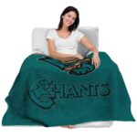 coastal carolina chanticleers grunge texture green blanket latest model