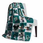 coastal carolina chanticleers mickey minnie green white blanket top rated