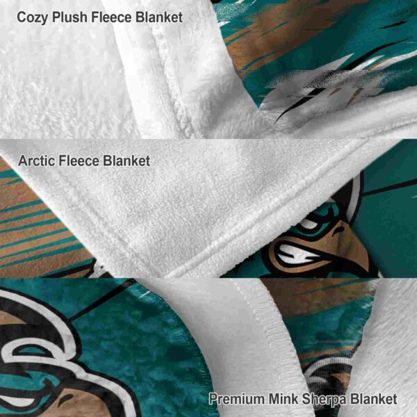 coastal carolina chanticleers paint streaks green white blanket premium grade