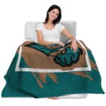 coastal carolina chanticleers splatter effect green blanket best selling