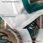 coastal carolina chanticleers splatter effect green blanket best selling