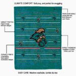 coastal carolina chanticleers striped pattern green blanket best selling
