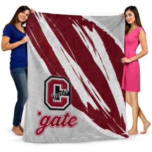 colgate raiders brushstrokes maroon white blanket fashion forward