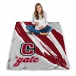 colgate raiders brushstrokes maroon white blanket high quality