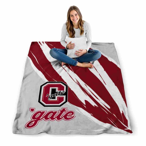 colgate raiders brushstrokes maroon white blanket high quality
