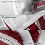 colgate raiders brushstrokes maroon white blanket premium grade