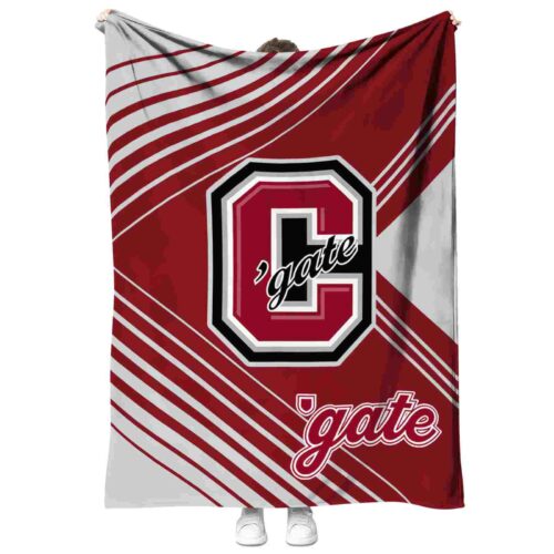 colgate raiders diagonal stripes maroon blanket best selling