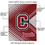 colgate raiders diagonal stripes maroon blanket new arrival
