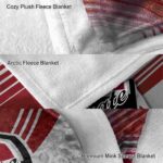 colgate raiders diagonal stripes maroon blanket premium grade