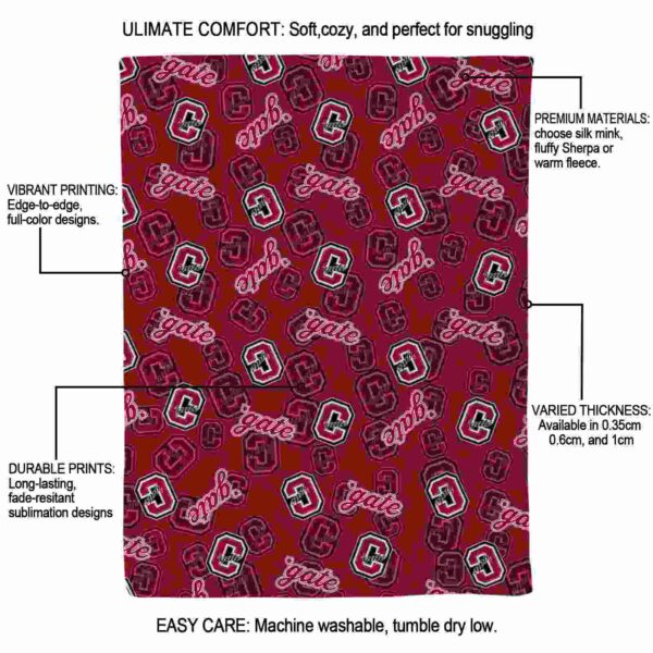 colgate raiders diehard fans maroon blanket new arrival