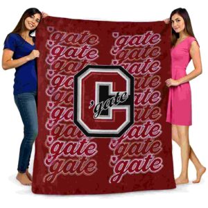 colgate raiders fan pride maroon blanket fashion forward