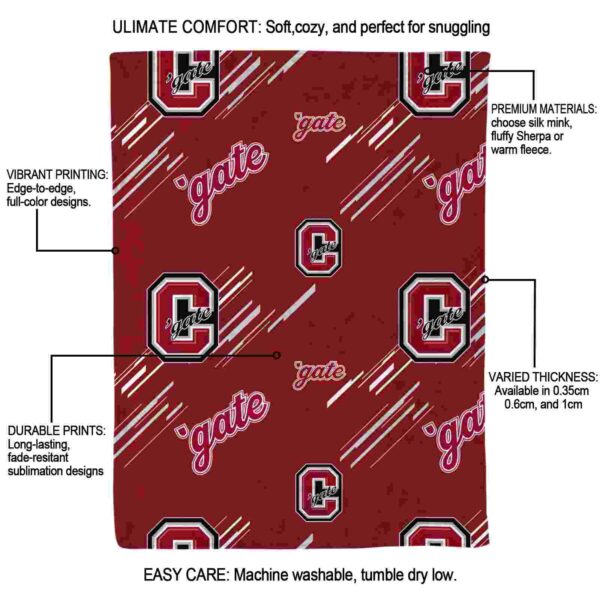 colgate raiders fan spirit maroon blanket new arrival