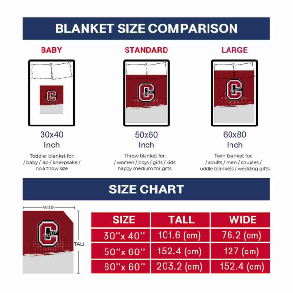 colgate raiders gradient dots maroon blanket trendy