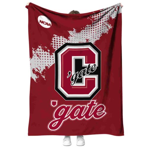 colgate raiders grunge texture maroon blanket best selling