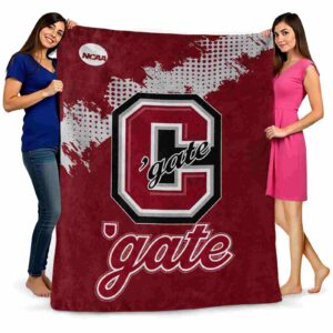 colgate raiders grunge texture maroon blanket fashion forward
