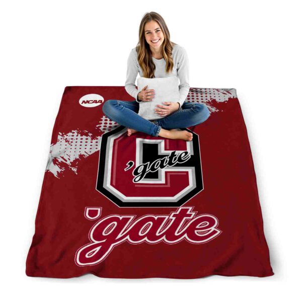 colgate raiders grunge texture maroon blanket high quality