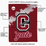 colgate raiders grunge texture maroon blanket new arrival