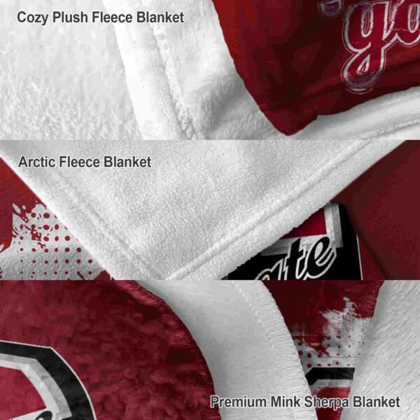 colgate raiders grunge texture maroon blanket premium grade