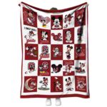 colgate raiders mickey minnie maroon white blanket best selling