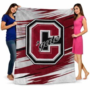 colgate raiders paint streaks maroon white blanket fashion forward