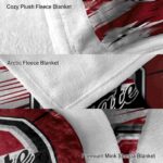 colgate raiders paint streaks maroon white blanket premium grade