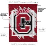 colgate raiders splatter effect maroon blanket best selling