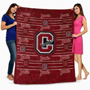colgate raiders striped pattern maroon blanket fashion forward