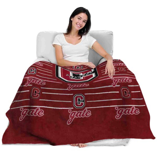 colgate raiders striped pattern maroon blanket latest model