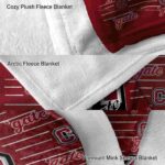 colgate raiders striped pattern maroon blanket premium grade