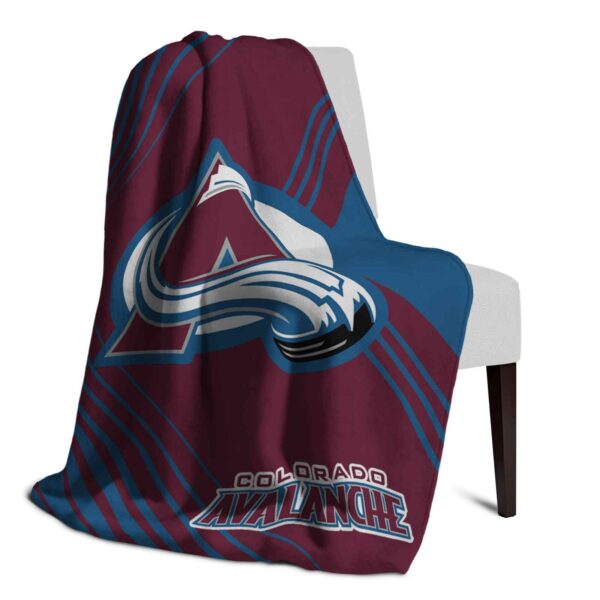 colorado avalanche diagonal stripes burgundy blanket top rated