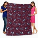 colorado avalanche diehard fans burgundy blanket fashion forward