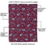 colorado avalanche diehard fans burgundy blanket new arrival