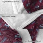 colorado avalanche diehard fans burgundy blanket premium grade