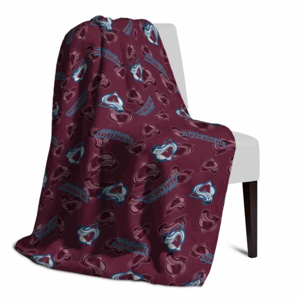 colorado avalanche diehard fans burgundy blanket top rated