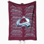 colorado avalanche fan pride burgundy blanket best selling