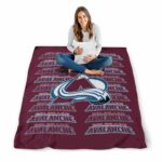 colorado avalanche fan pride burgundy blanket best selling