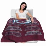 colorado avalanche fan pride burgundy blanket best selling