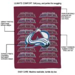 colorado avalanche fan pride burgundy blanket best selling