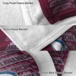 colorado avalanche fan pride burgundy blanket best selling